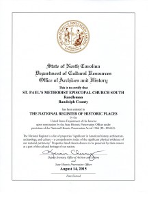 Historical Registry Certificate